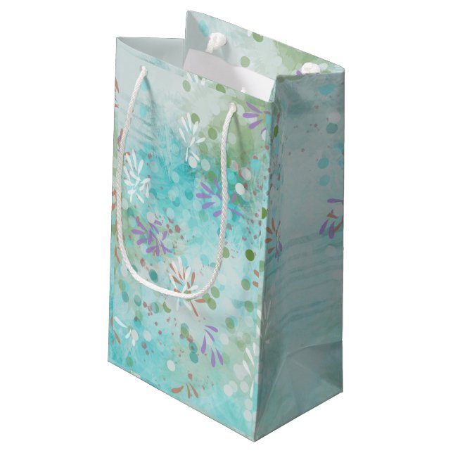 Petit Sac Cadeau Moderne Abstrait  (Dos Angle)