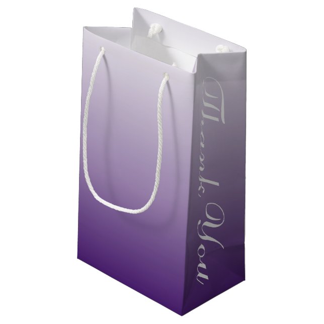 Petit Sac Cadeau moderne été lilac ombre violet mariage faveur (Dos Angle)