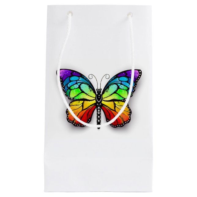 Petit Sac Cadeau Monarque papillon arc-en-ciel (Devant)
