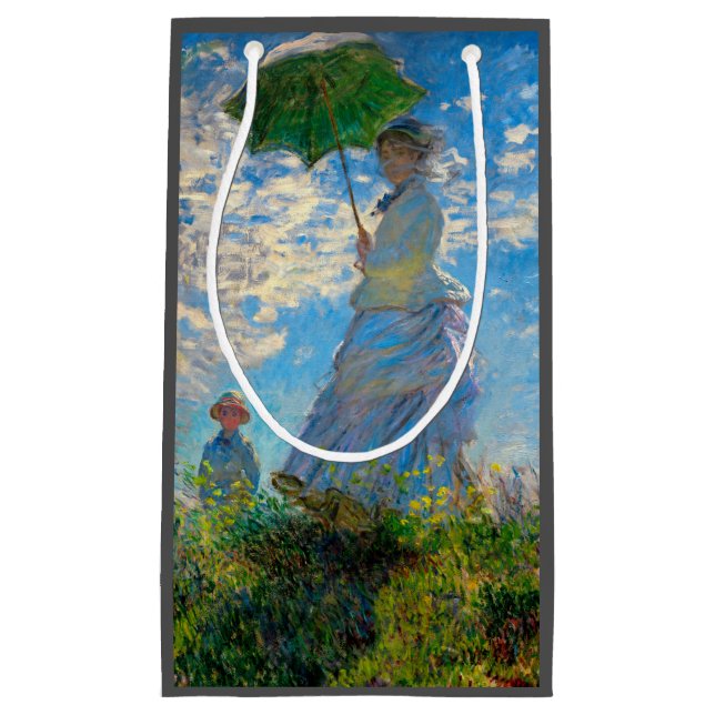Petit Sac Cadeau Monet Femme Parasol Impressionnisme (Devant)