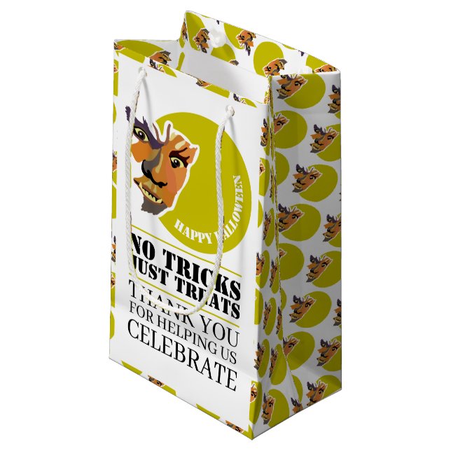 Petit Sac Cadeau Moon Wolf, Soirée d'Halloween (Devant Angle)