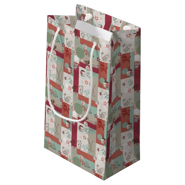 Petit Sac Cadeau Motif 2 d'édredon de bébé (Dos Angle)