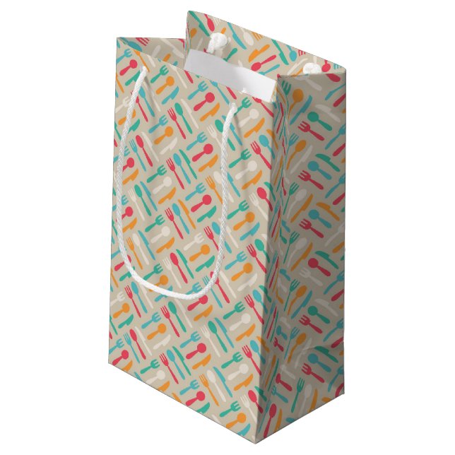 Petit Sac Cadeau Motif 3 de cuisine (Dos Angle)