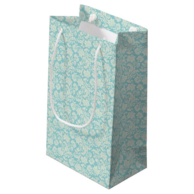 Petit Sac Cadeau Motif 3 de damassé (Dos Angle)