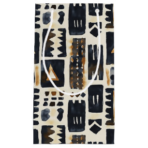 Petit Sac Cadeau Motif Abstrait en tissu de boue