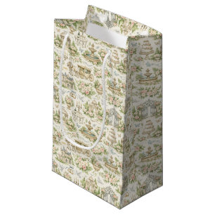 Petit Sac Cadeau Motif aquarelle de mariage de jardin français roma
