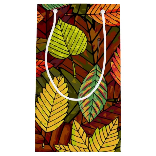 Petit Sac Cadeau Motif automne (Devant)
