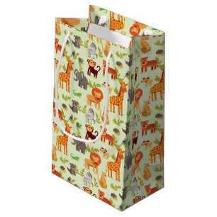 Petit Sac Cadeau Motif avec des animaux de bande dessinée