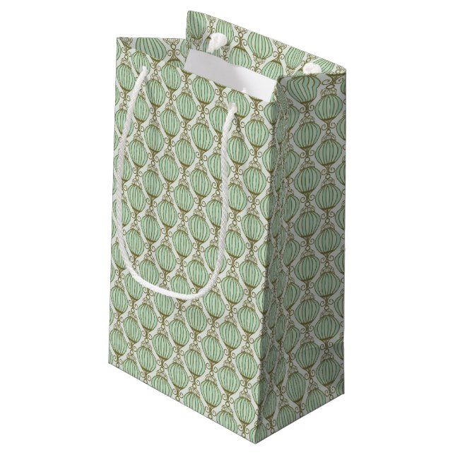 Petit Sac Cadeau Motif bleu de Motton (Dos Angle)