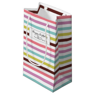 Petit Sac Cadeau Motif Coloré 