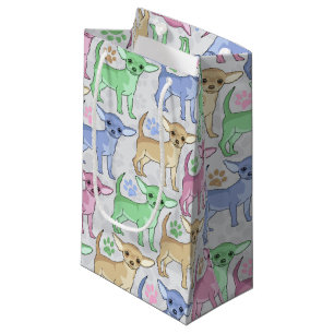 Petit Sac Cadeau Motif coloré d'amant de chiwawa