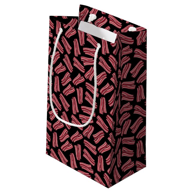 Petit Sac Cadeau Motif de bandes de lard (Dos Angle)