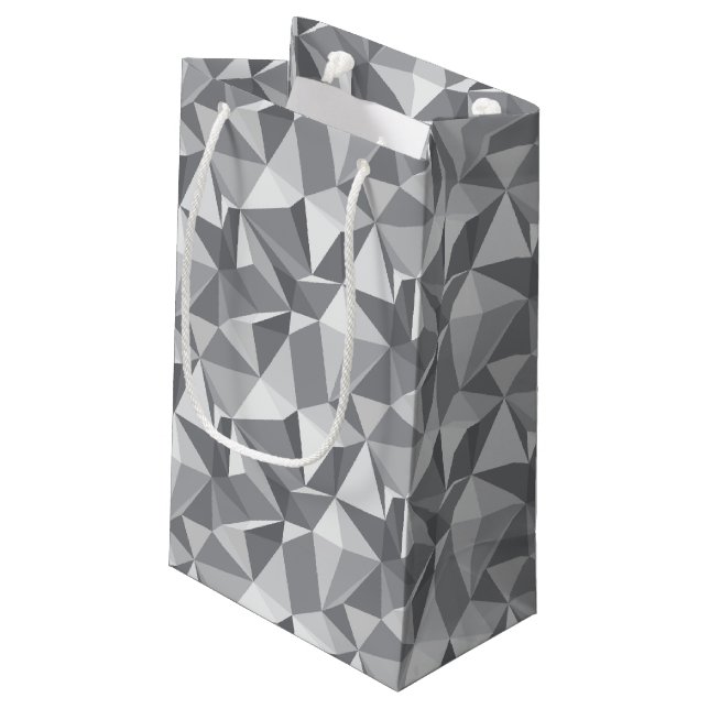Petit Sac Cadeau Motif de diamant - polygone abstrait (Dos Angle)