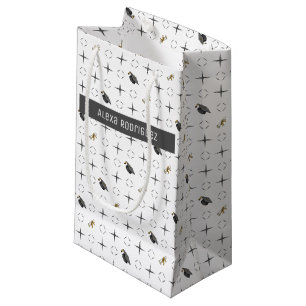 Petit Sac Cadeau Motif de diplôme et de cycles supérieurs gris fo