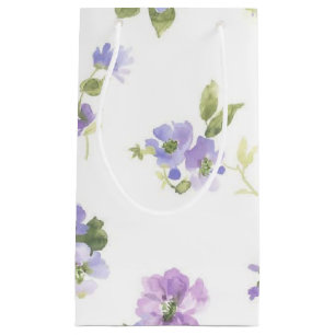 Petit Sac Cadeau Motif de fleurs