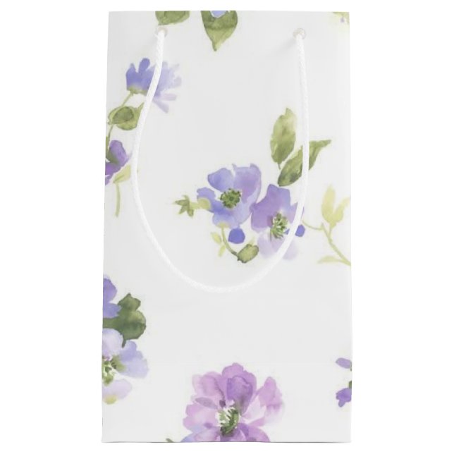 Petit Sac Cadeau Motif de fleurs (Devant)