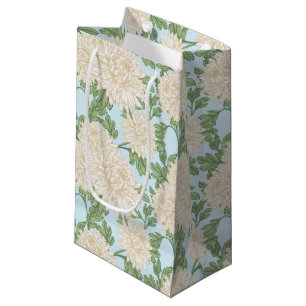 Petit Sac Cadeau Motif de fleurs de maman du jardin blanc