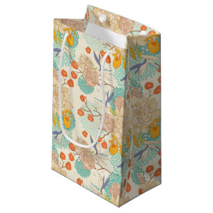 Petit Sac Cadeau Motif de jardin fleuri coloré