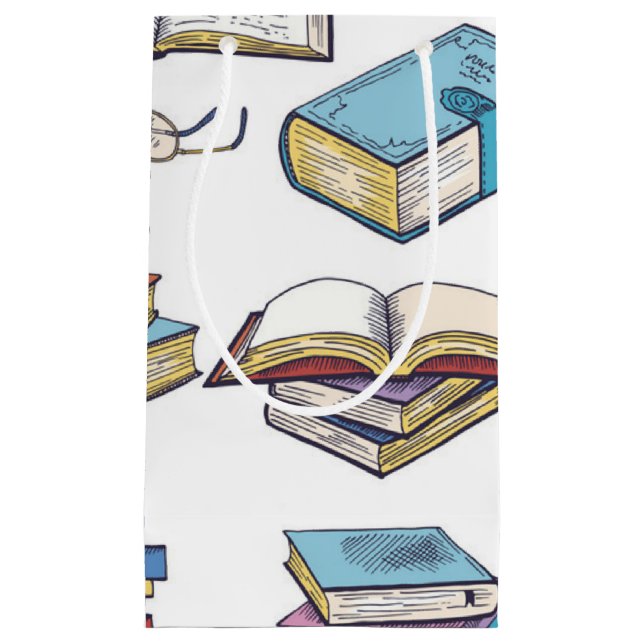 Petit Sac Cadeau Motif de livre (Devant)