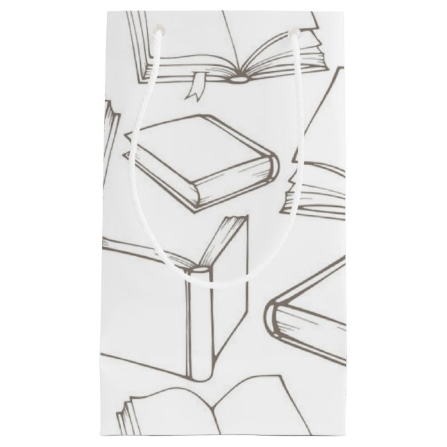 Petit Sac Cadeau Motif de livre (Devant)