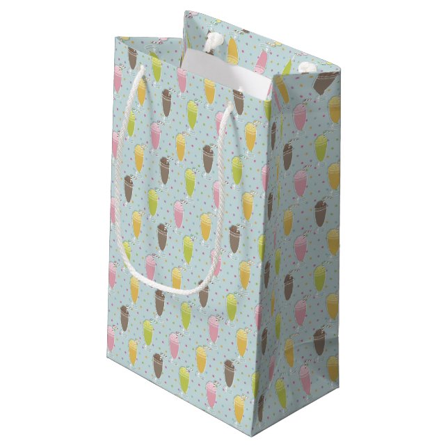 Petit Sac Cadeau Motif de milkshake (Dos Angle)