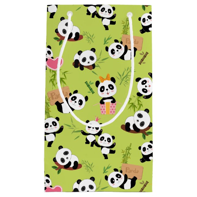 Petit Sac Cadeau Motif de Panda 3 (Devant)