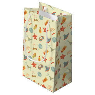 Petit Sac Cadeau Motif de plage d'été