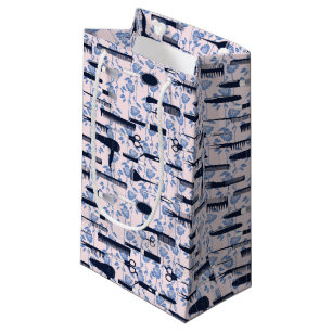 Petit Sac Cadeau Motif de rose de bleu de soin de beauté