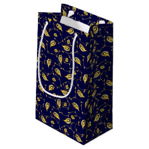 Petit Sac Cadeau Motif de Sari de paon