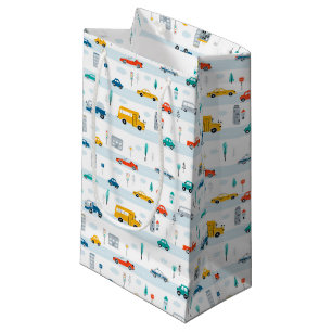 Petit Sac Cadeau Motif de véhicule routier migre