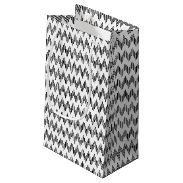 Petit Sac Cadeau Motif de zigzag géométrique (Dos Angle)