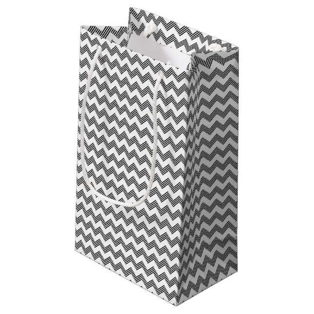 Petit Sac Cadeau Motif de zigzag géométrique 2 (Dos Angle)