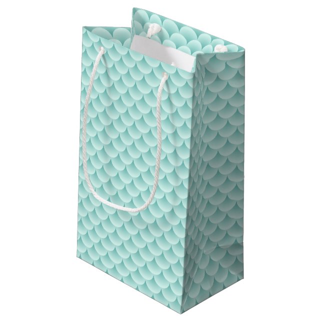 Petit Sac Cadeau Motif d'échelles de poissons (Dos Angle)