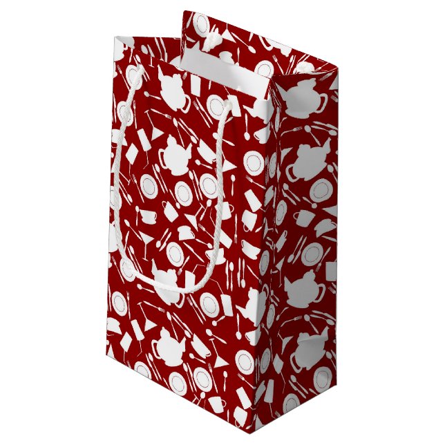 Petit Sac Cadeau Motif d'éléments de cuisine (Dos Angle)