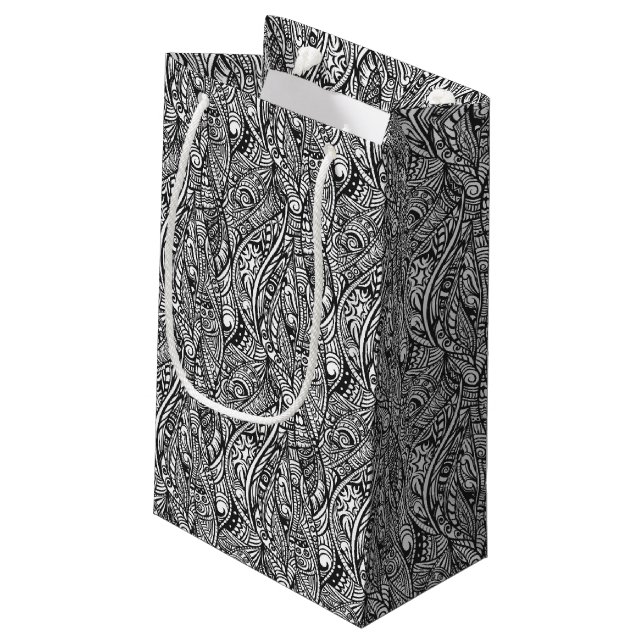Petit Sac Cadeau Motif ethnique 3 (Dos Angle)