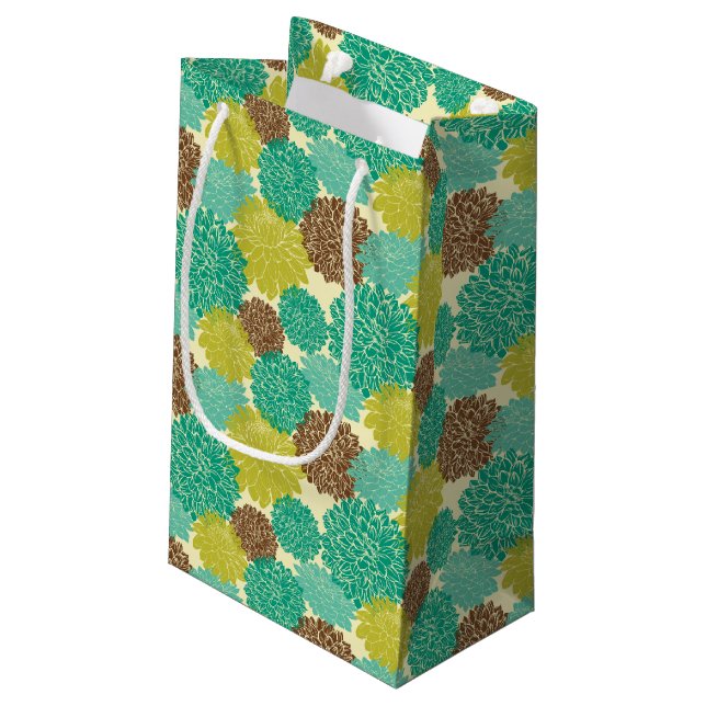 Petit Sac Cadeau Motif floral 2 (Dos Angle)