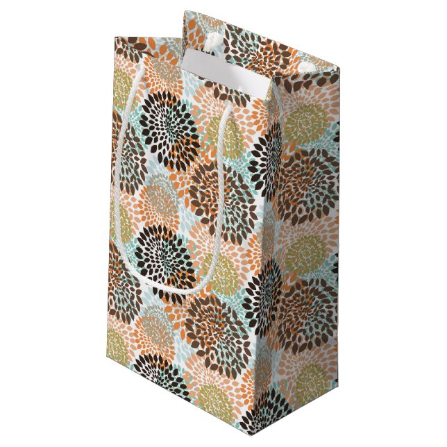 Petit Sac Cadeau Motif floral 7 (Dos Angle)