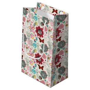 Petit Sac Cadeau Motif floral dans le rétro style 5
