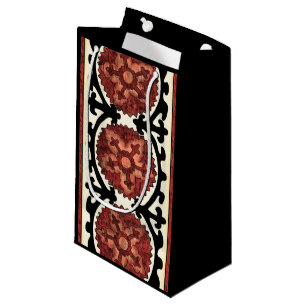 Petit Sac Cadeau Motif floral décoratif de style de Suzani