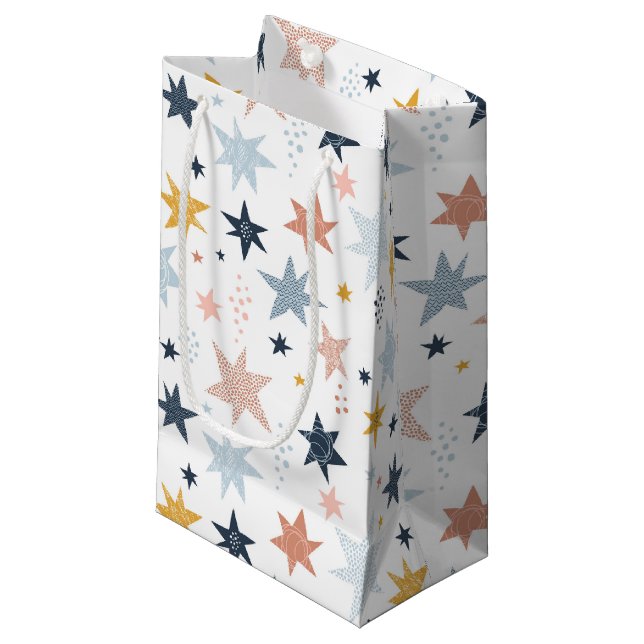 Petit Sac Cadeau Motif Fun Star (Devant Angle)