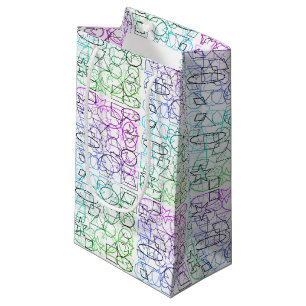 Petit Sac Cadeau Motif géométrique abstrait Carrelé et filtré