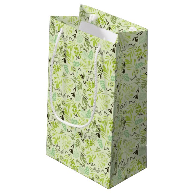 Petit Sac Cadeau motif montrant de petits oiseaux de bébé (Dos Angle)