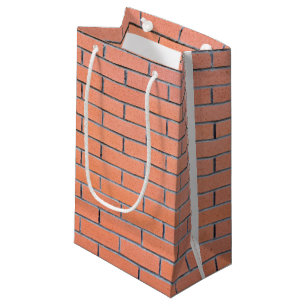 Petit Sac Cadeau Motif mur en brique