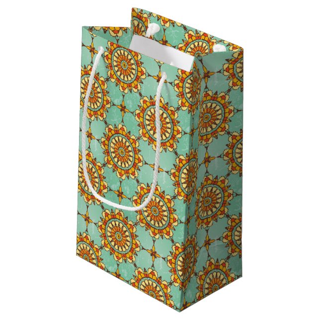 Petit Sac Cadeau Motif ornemental (Dos Angle)