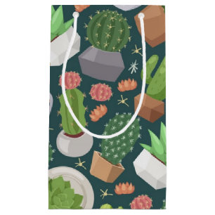 Petit Sac Cadeau motif plante