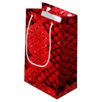 Motif poster de animal rouge peau de serpent exot
