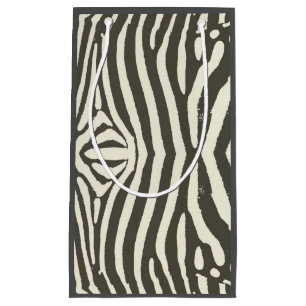 Petit Sac Cadeau Motif Poster de animal Zebra Stripe