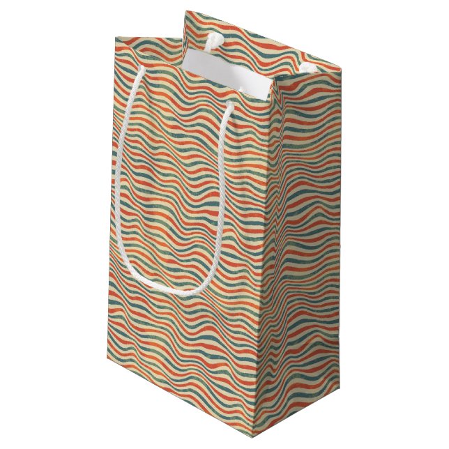 Petit Sac Cadeau Motif rayé (Dos Angle)