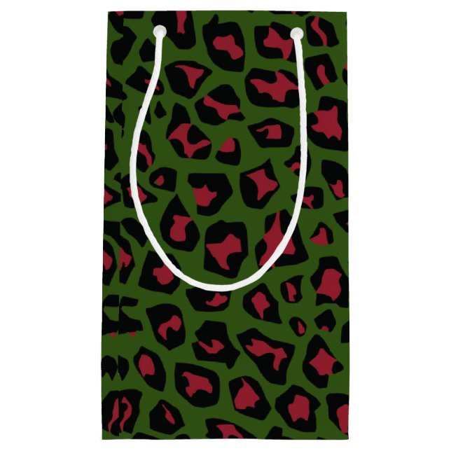 Petit Sac Cadeau Motif sans voile Leopard (Devant)