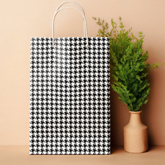 Petit Sac Cadeau Motif Vintage noir et blanc classique